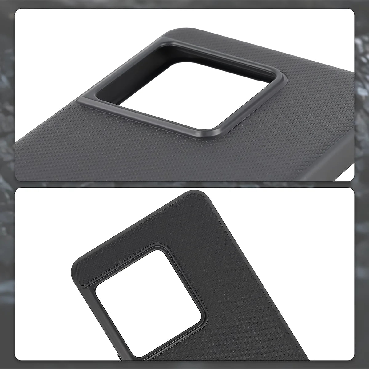 Hülle mit Handgelenkband für Sony Xperia 1 VIII, Bizon Case CarbO, Schwarz