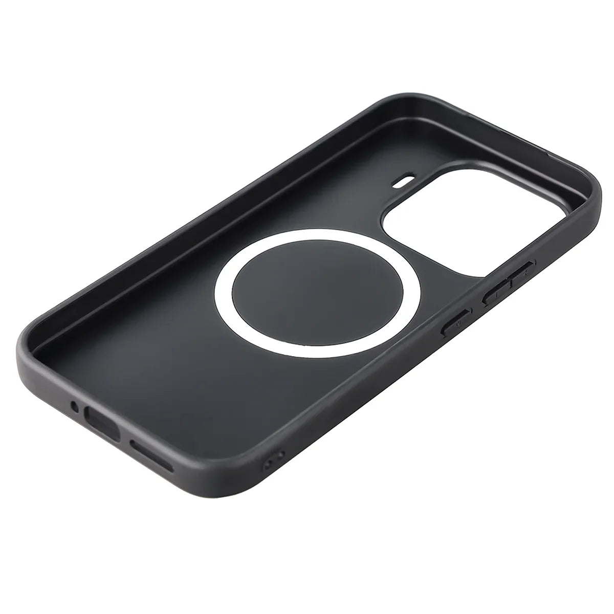 Hülle mit Handgelenkband für Xiaomi 17T Pro, Bizon Case CarbO, Schwarz