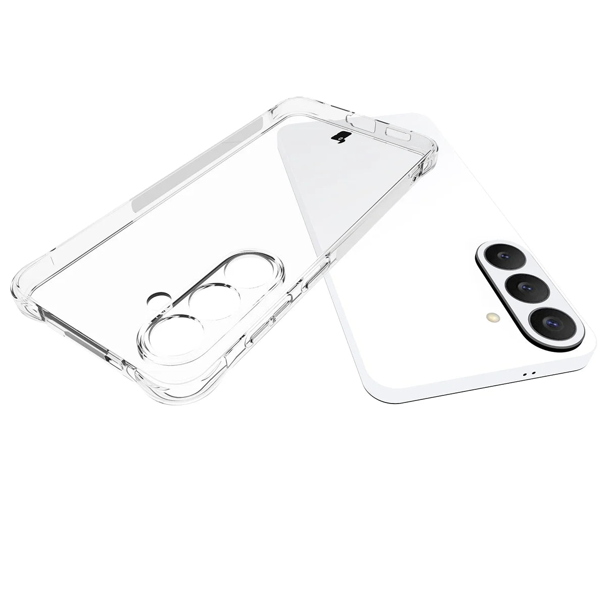 Schutzhülle + 2x gehärtetes Glas für Galaxy S26 FE, Bizon Case Clear Pack, Transparent (5/9)