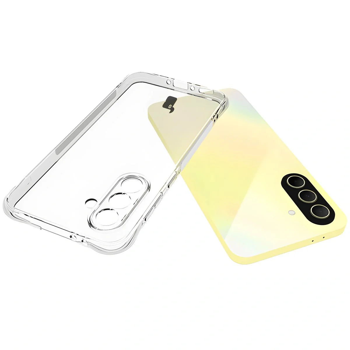 Schutzhülle + 2x gehärtetes Glas für Galaxy A36 5G, Bizon Case Clear Pack, Transparent