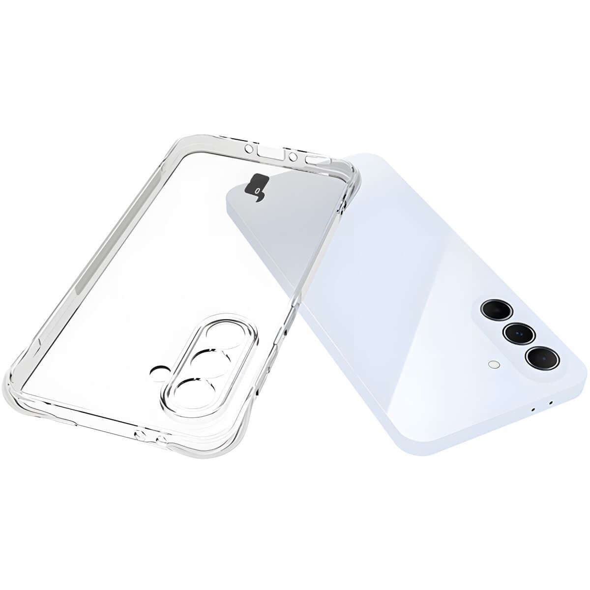 Schutzhülle + 2x gehärtetes Glas für Samsung Galaxy A56 5G, Bizon Case Clear Pack, Transparent