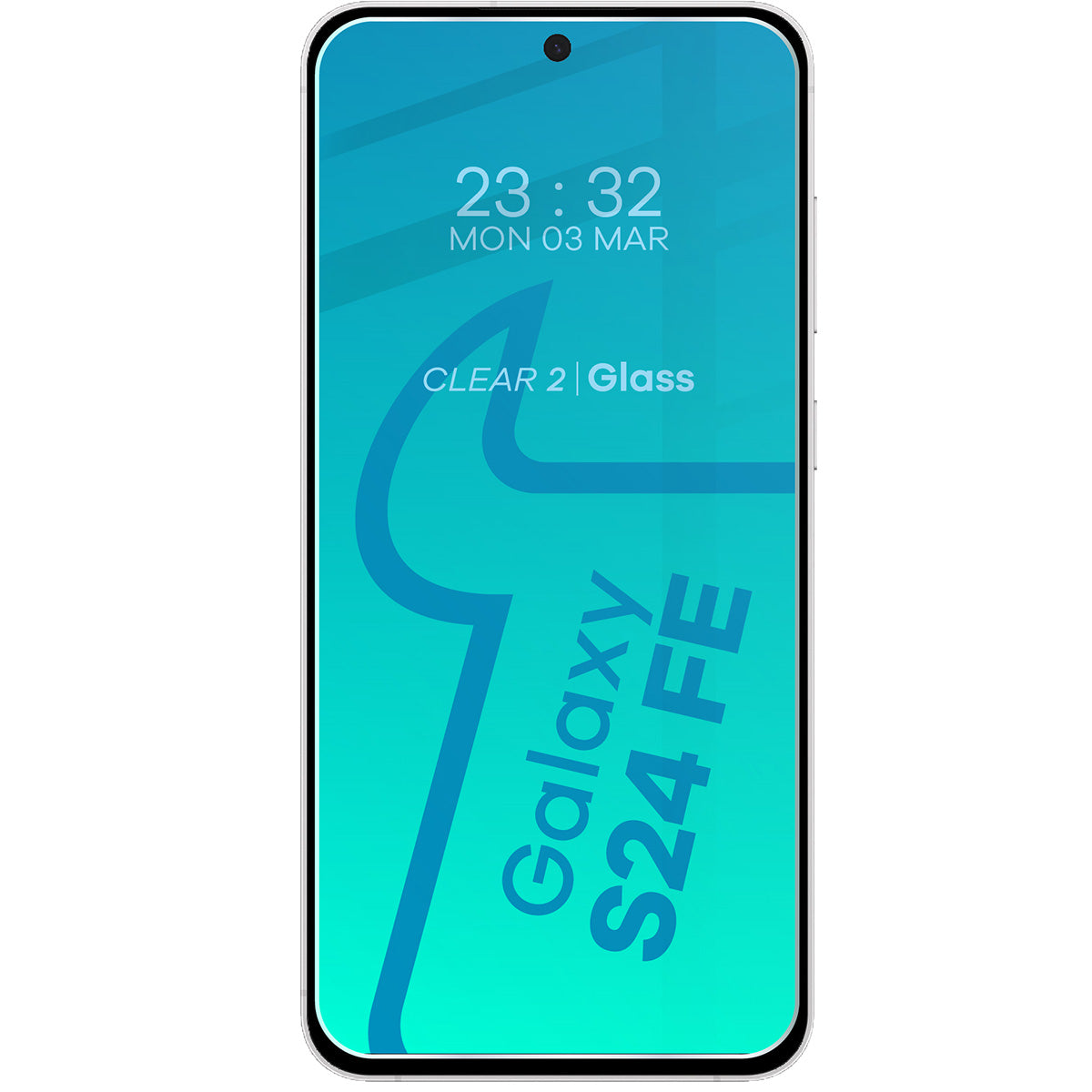 Schutzhülle + 2x gehärtetes Glas + Kameraschutz für Galaxy S24 FE, Bizon Case Clear Pack, Transparent