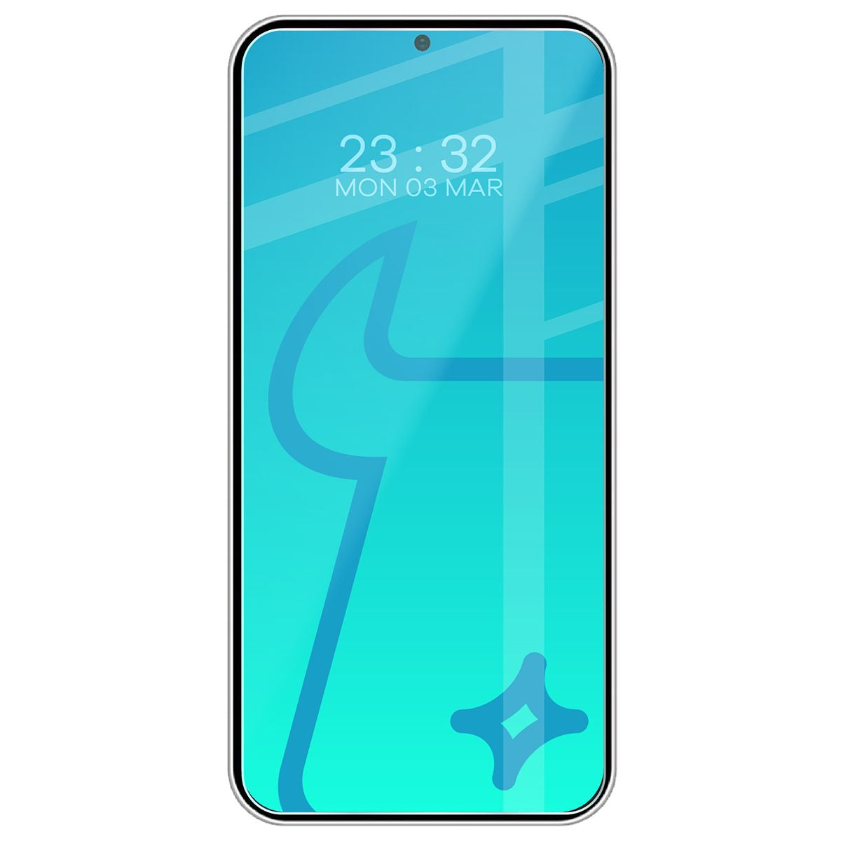 Schutzhülle + 2x gehärtetes Glas für Galaxy S25, Bizon Case Clear Pack, Transparent