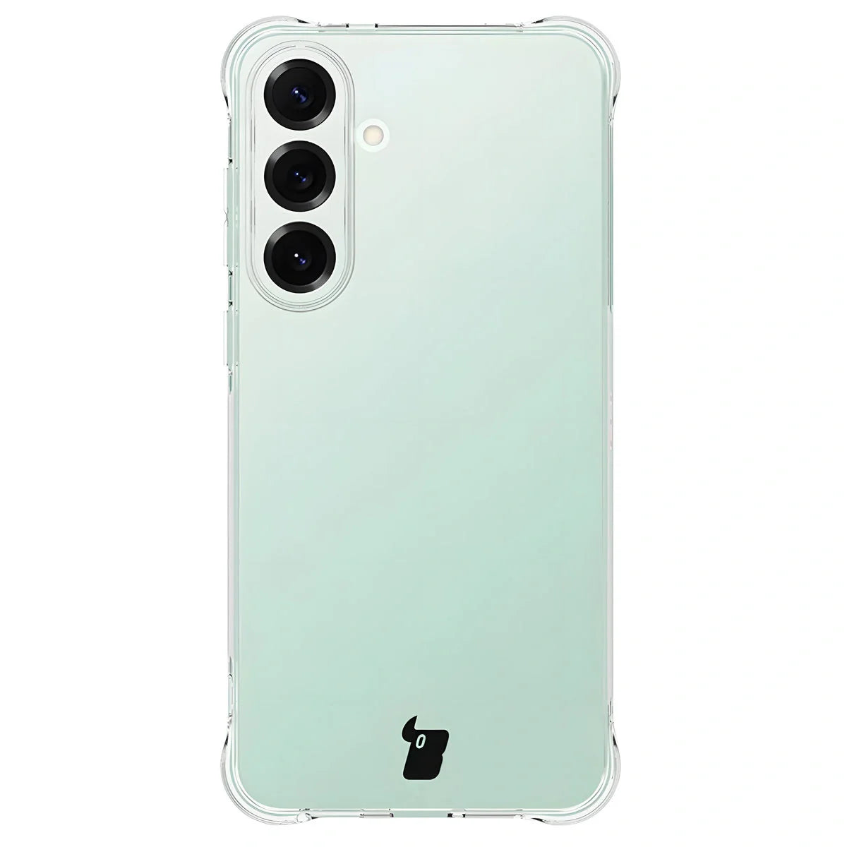 Schutzhülle + 2x gehärtetes Glas für Galaxy S25 FE, Bizon Case Clear Pack, Transparent