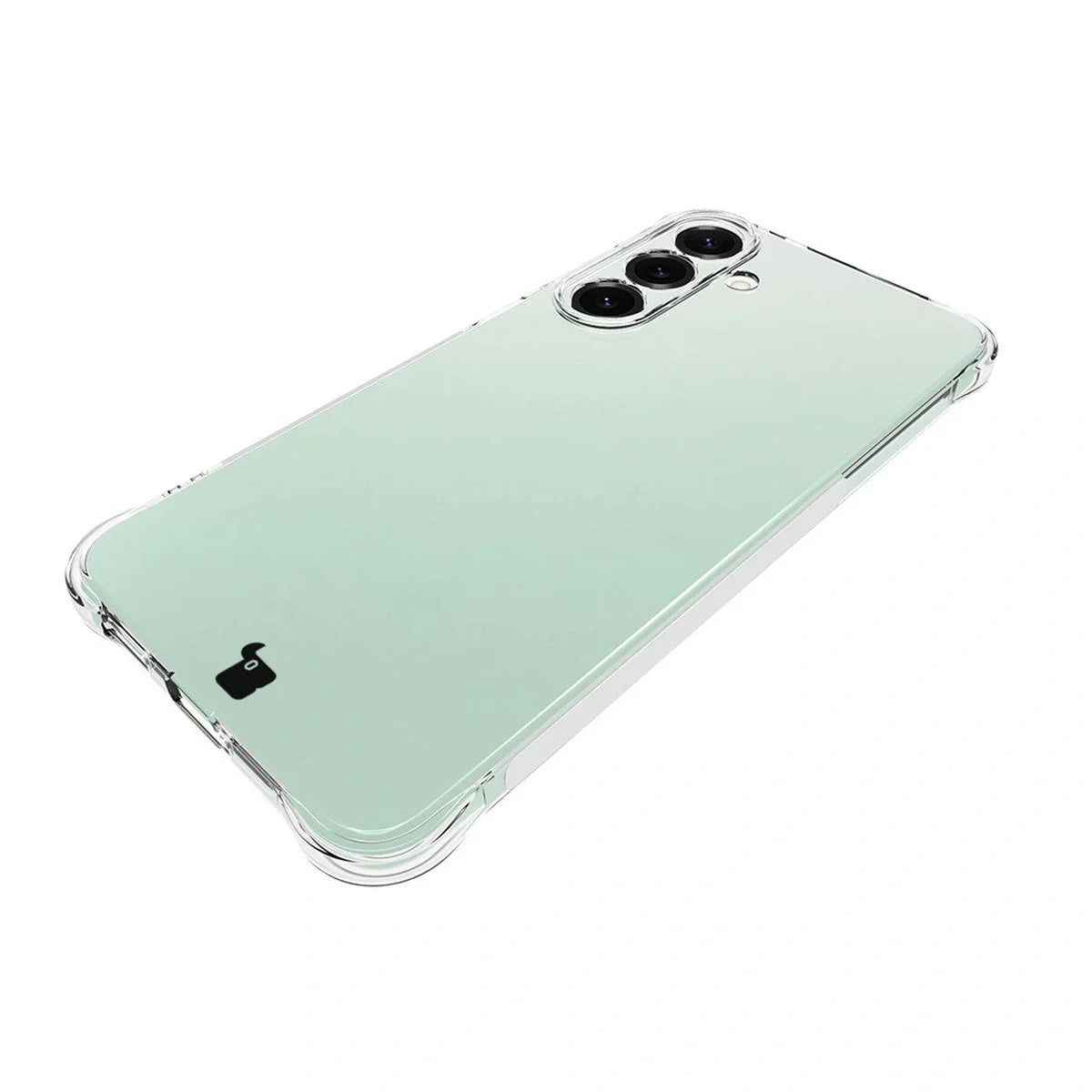 Schutzhülle + 2x gehärtetes Glas für Galaxy S25 FE, Bizon Case Clear Pack, Transparent