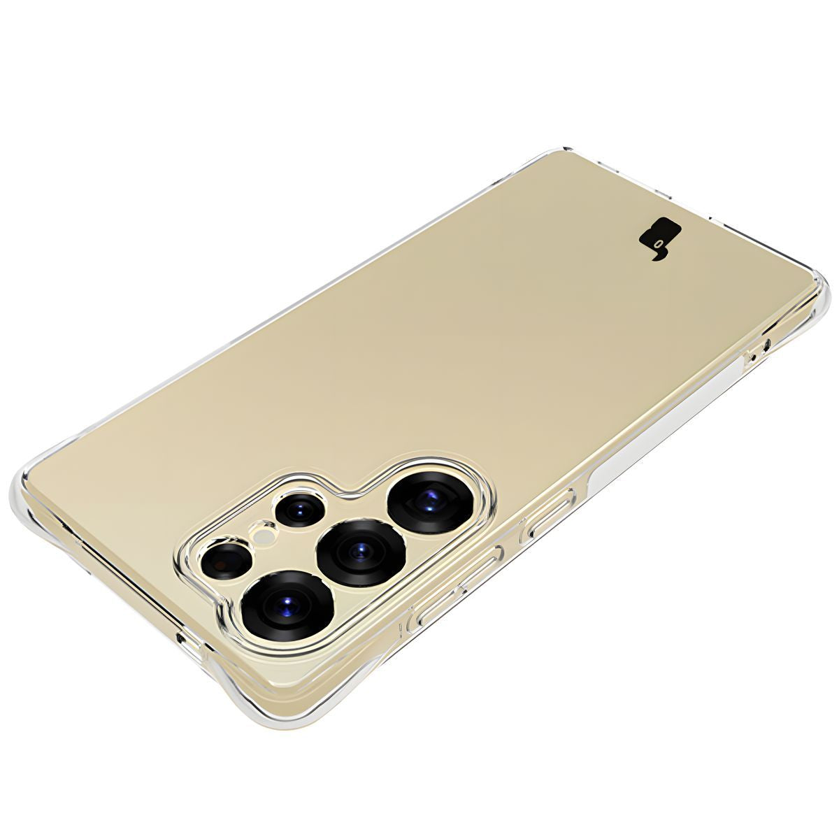 Schutzhülle + 2x gehärtetes Glas für Galaxy S25 Ultra, Bizon Case Clear Pack, Transparent
