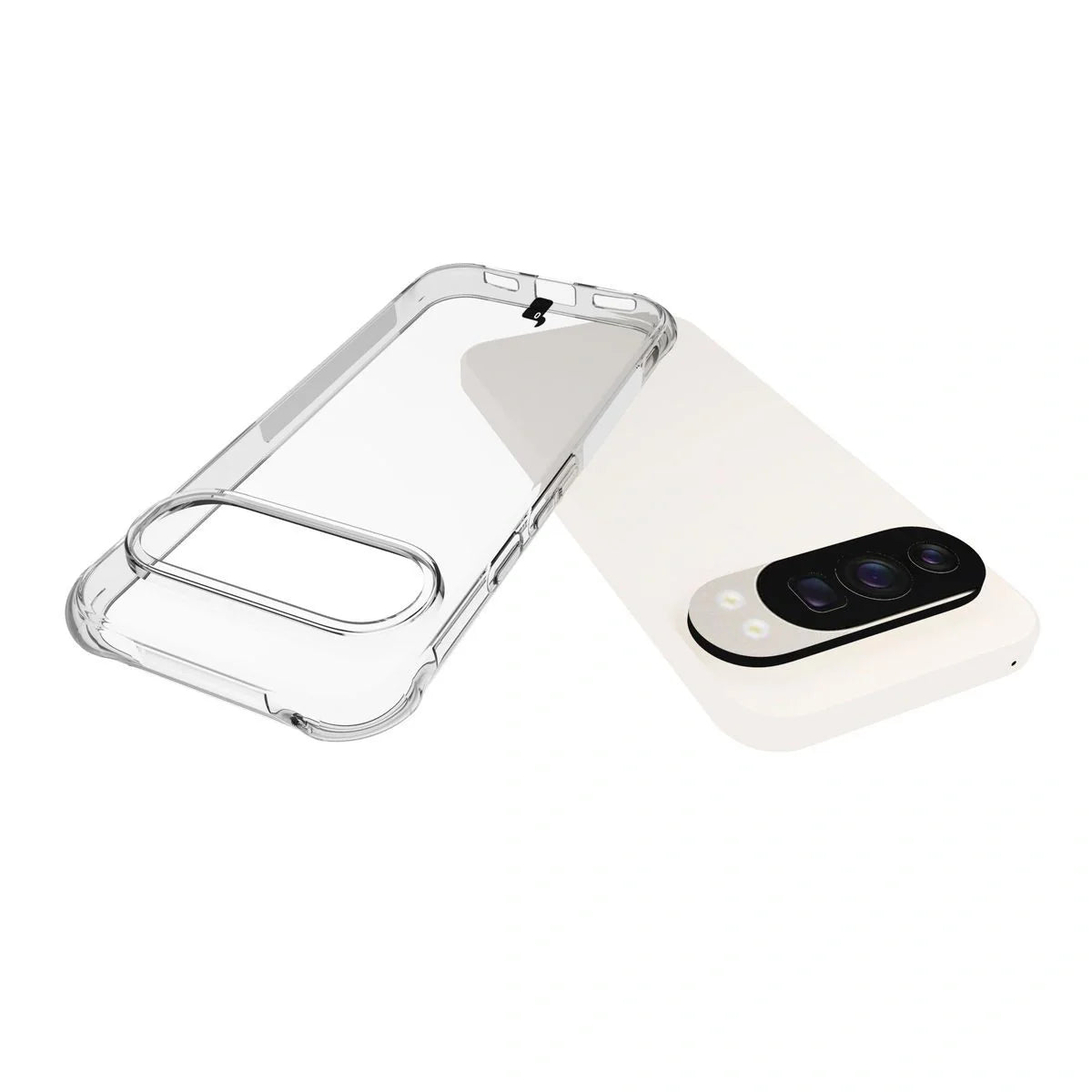 Schutzhülle + 2x gehärtetes Glas + Kameraschutz für Google Pixel 10 Pro, Bizon Case Clear Pack, Transparent