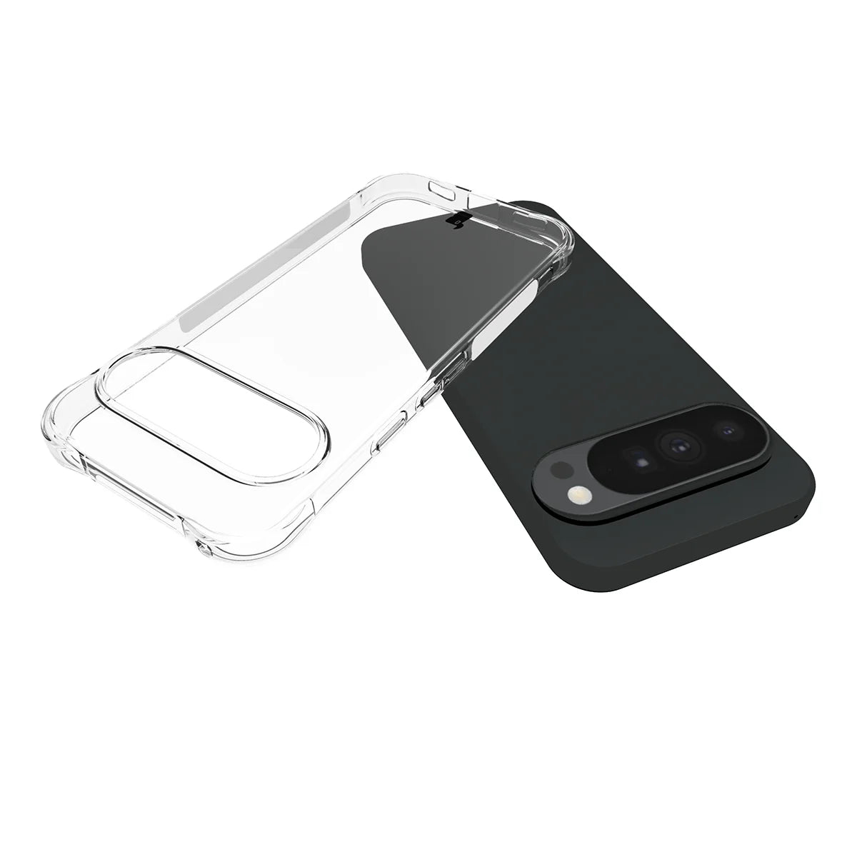 Schutzhülle + 2x gehärtetes Glas für Google Pixel 11 Pro XL, Bizon Case Clear Pack, Transparent