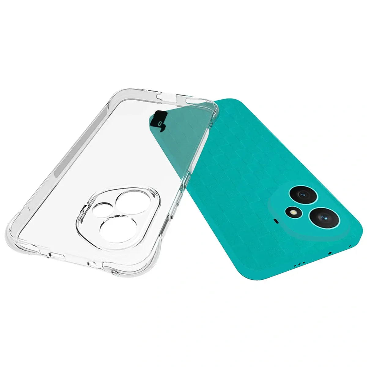 Handyhülle + 2x Folie für Honor 400, Bizon Case Clear Pack, Transparent