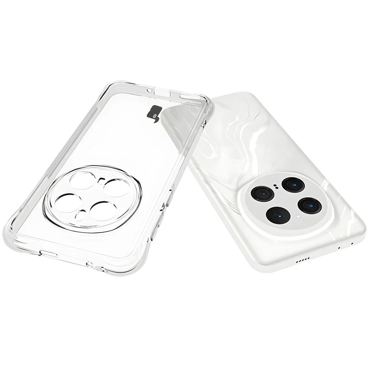Handyhülle + 2x Folie für Honor Magic7 Pro, Bizon Case Clear Pack, Transparent