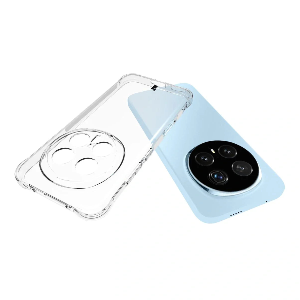 Handyhülle + 2x Folie für Honor Magic8 Pro, Bizon Case Clear Pack, Transparent