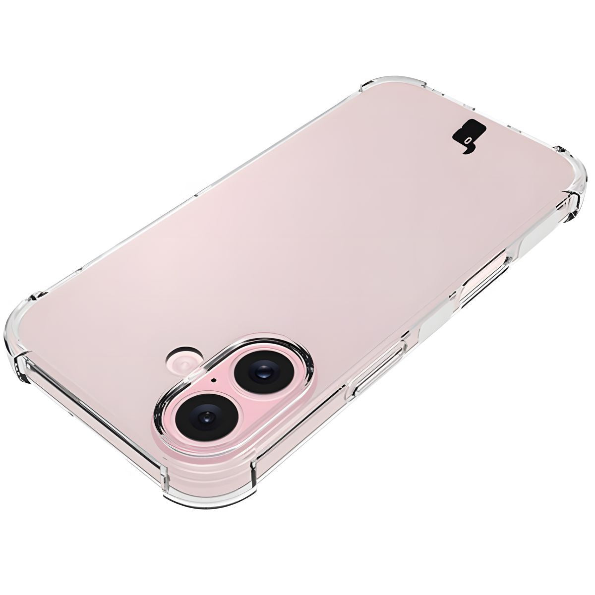 Schutzhülle + 2x gehärtetes Glas + Kameraschutz für iPhone 16, Bizon Case Clear Pack, Transparent
