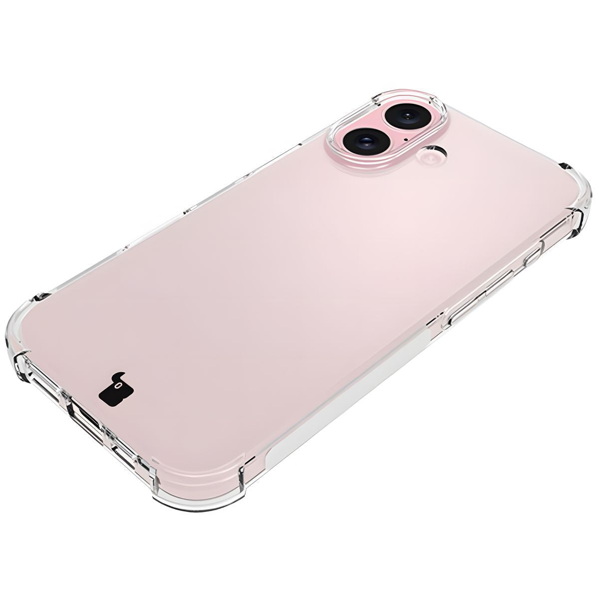 Schutzhülle + 2x gehärtetes Glas + Kameraschutz für iPhone 16, Bizon Case Clear Pack, Transparent