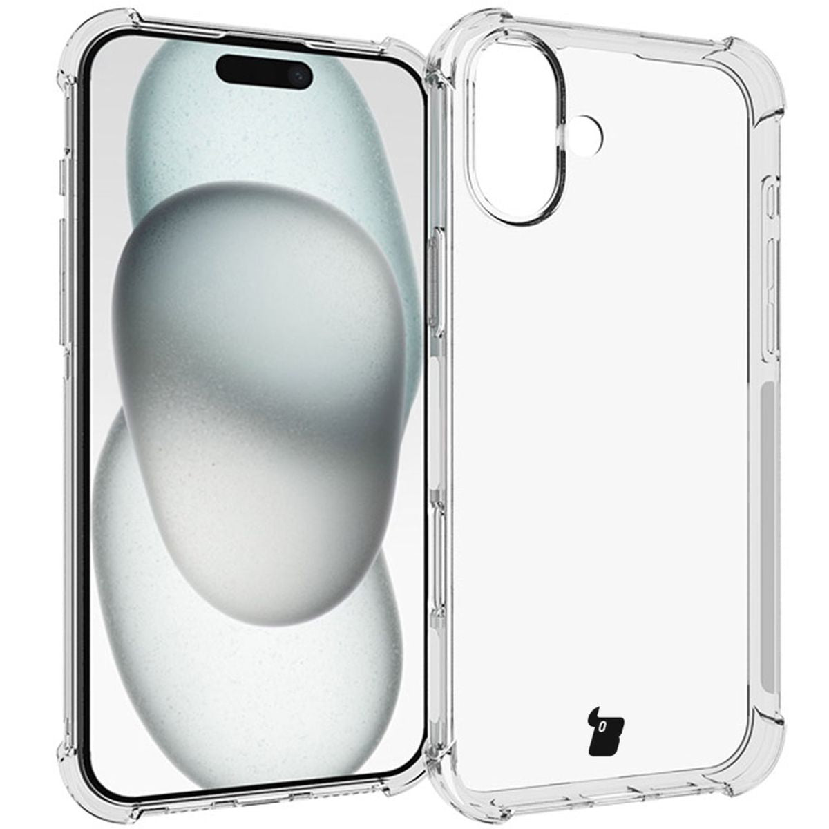 Schutzhülle + 2x gehärtetes Glas + Kameraschutz für iPhone 16 Plus, Bizon Case Clear Pack, Transparent