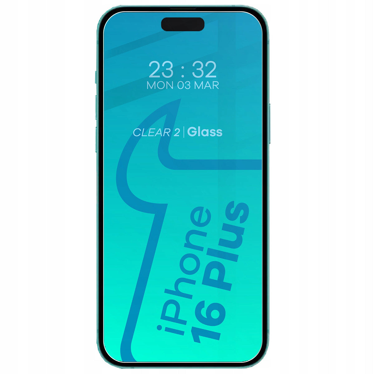 Schutzhülle + 2x gehärtetes Glas + Kameraschutz für iPhone 16 Plus, Bizon Case Clear Pack, Transparent