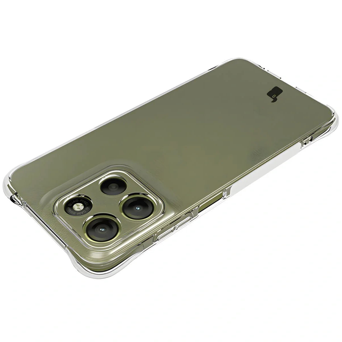 Schutzhülle + 2x gehärtetes Glas für Motorola Moto G15 / Power, Bizon Case Clear Pack, Transparent