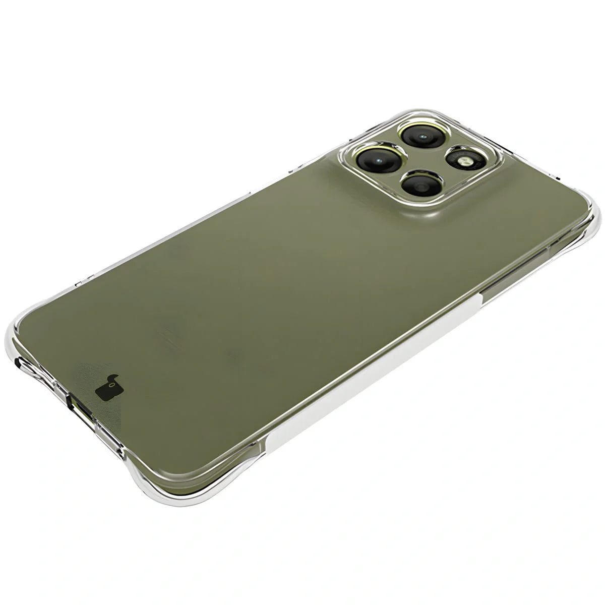 Schutzhülle + 2x gehärtetes Glas für Motorola Moto G15 / Power, Bizon Case Clear Pack, Transparent