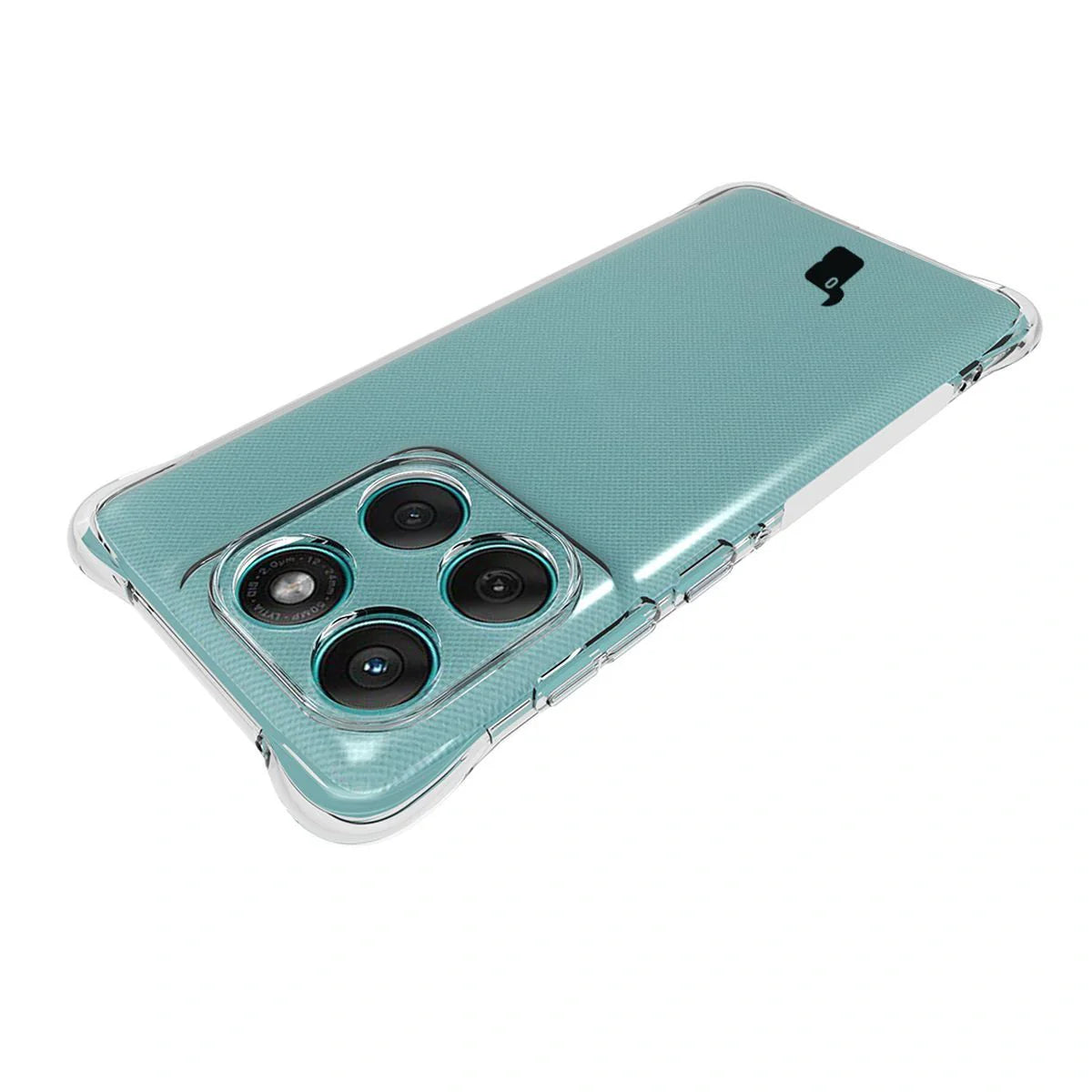 Handyhülle + 2x Folie für Motorola Edge 60 / 60 Fusion, Bizon Case Clear Pack, Transparent