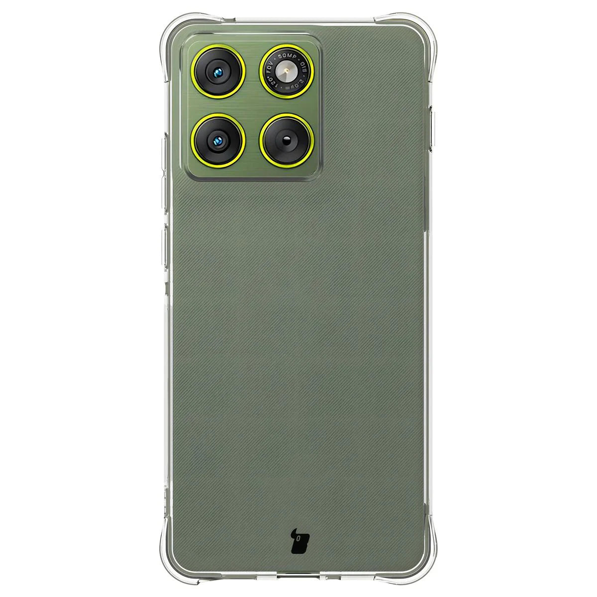 Schutzhülle + 2x gehärtetes Glas für Motorola Edge 70, Bizon Case Clear Pack, Transparent