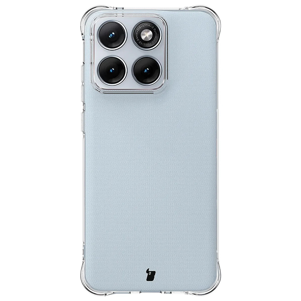 Handyhülle + 2x Folie für Motorola Edge 70 Fusion, Bizon Case Clear Pack, Transparent