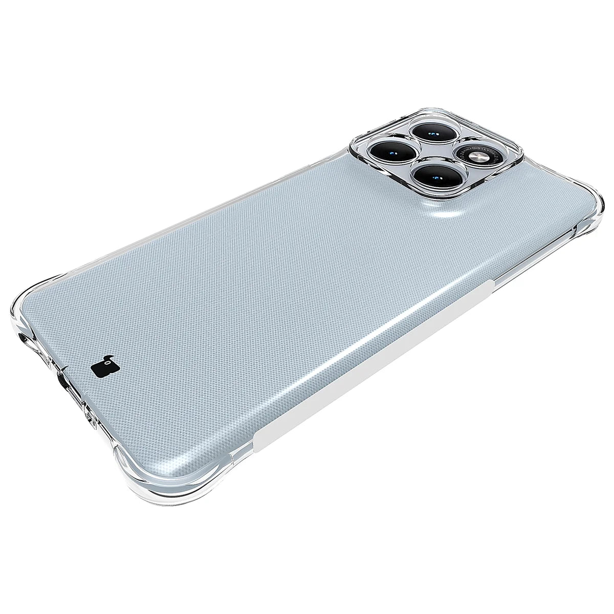 Handyhülle + 2x Folie für Motorola Edge 70 Fusion, Bizon Case Clear Pack, Transparent