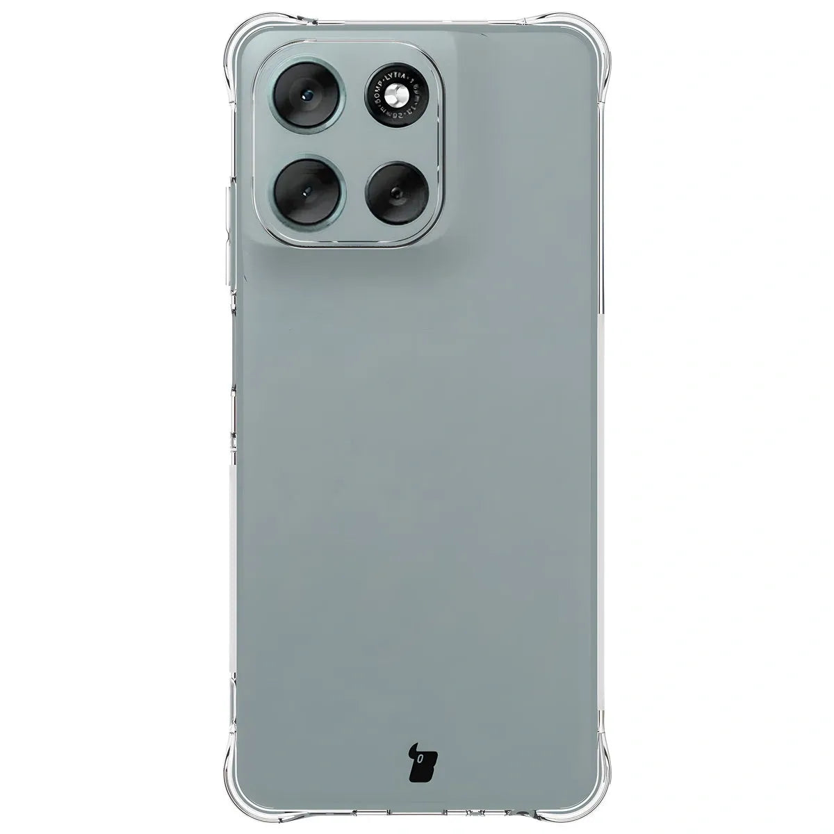 Schutzhülle + 2x gehärtetes Glas für Motorola Moto G56 5G, Bizon Case Clear Pack, Transparent