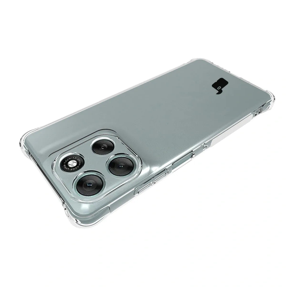 Schutzhülle + 2x gehärtetes Glas für Motorola Moto G56 5G, Bizon Case Clear Pack, Transparent
