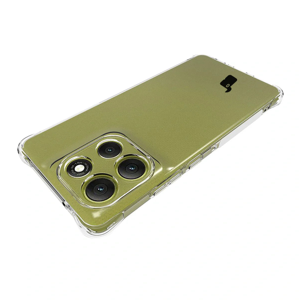 Handyhülle + 2x Folie für Motorola Moto G86 5G, Bizon Case Clear Pack, Transparent