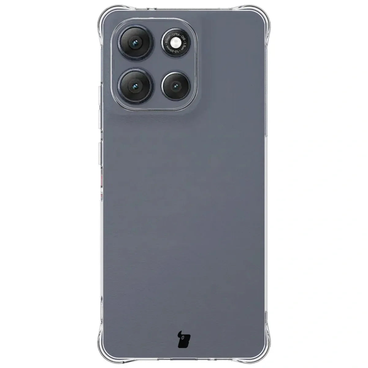 Handyhülle + 2x Folie für Motorola Moto G86 Power 5G, Bizon Case Clear Pack, Transparent