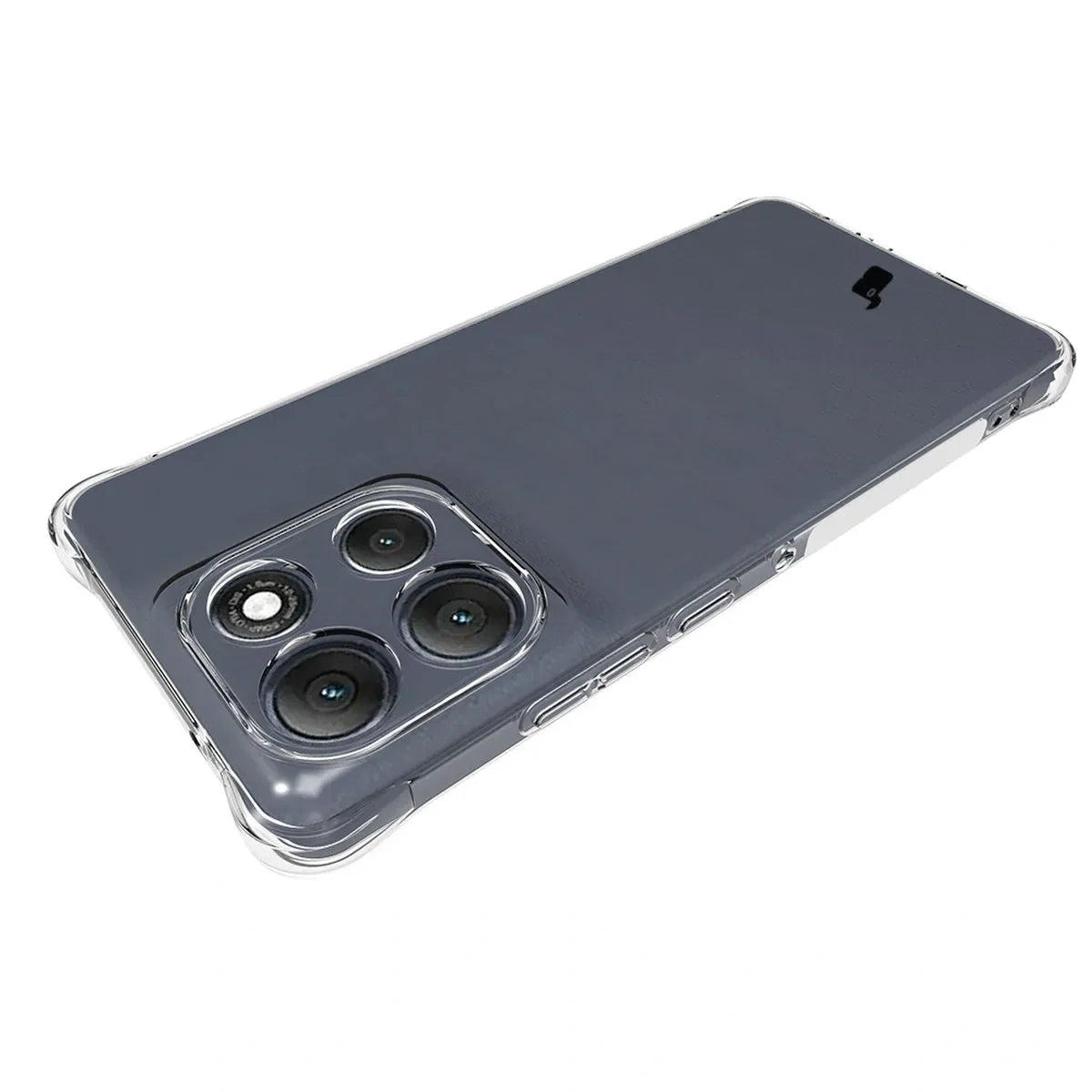 Handyhülle + 2x Folie für Motorola Moto G86 Power 5G, Bizon Case Clear Pack, Transparent