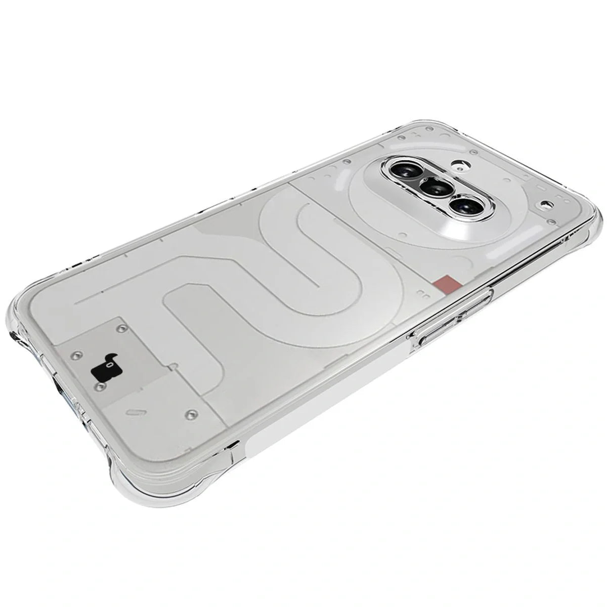 Schutzhülle + 2x gehärtetes Glas für Nothing Phone (3a), Bizon Case Clear Pack, Transparent