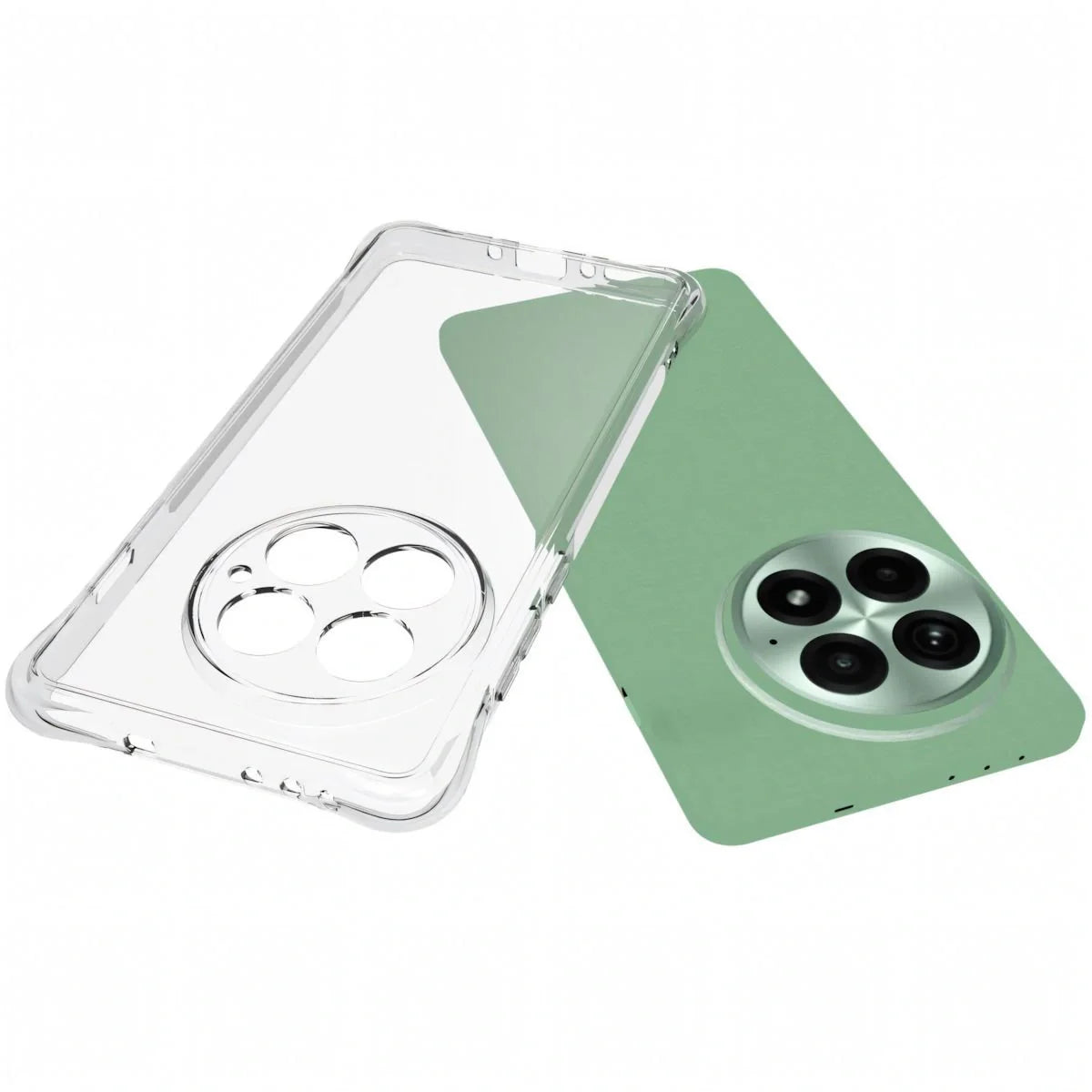 Handyhülle + 2x Folie für OnePlus 13, Bizon Case Clear Pack, Transparent