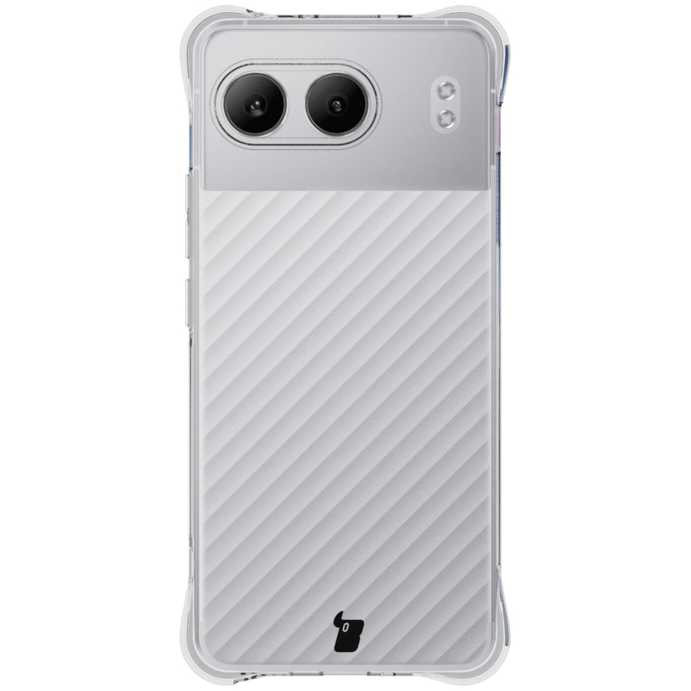Schutzhülle + 2x gehärtetes Glas für OnePlus Nord 4, Bizon Case Clear Pack, Transparent
