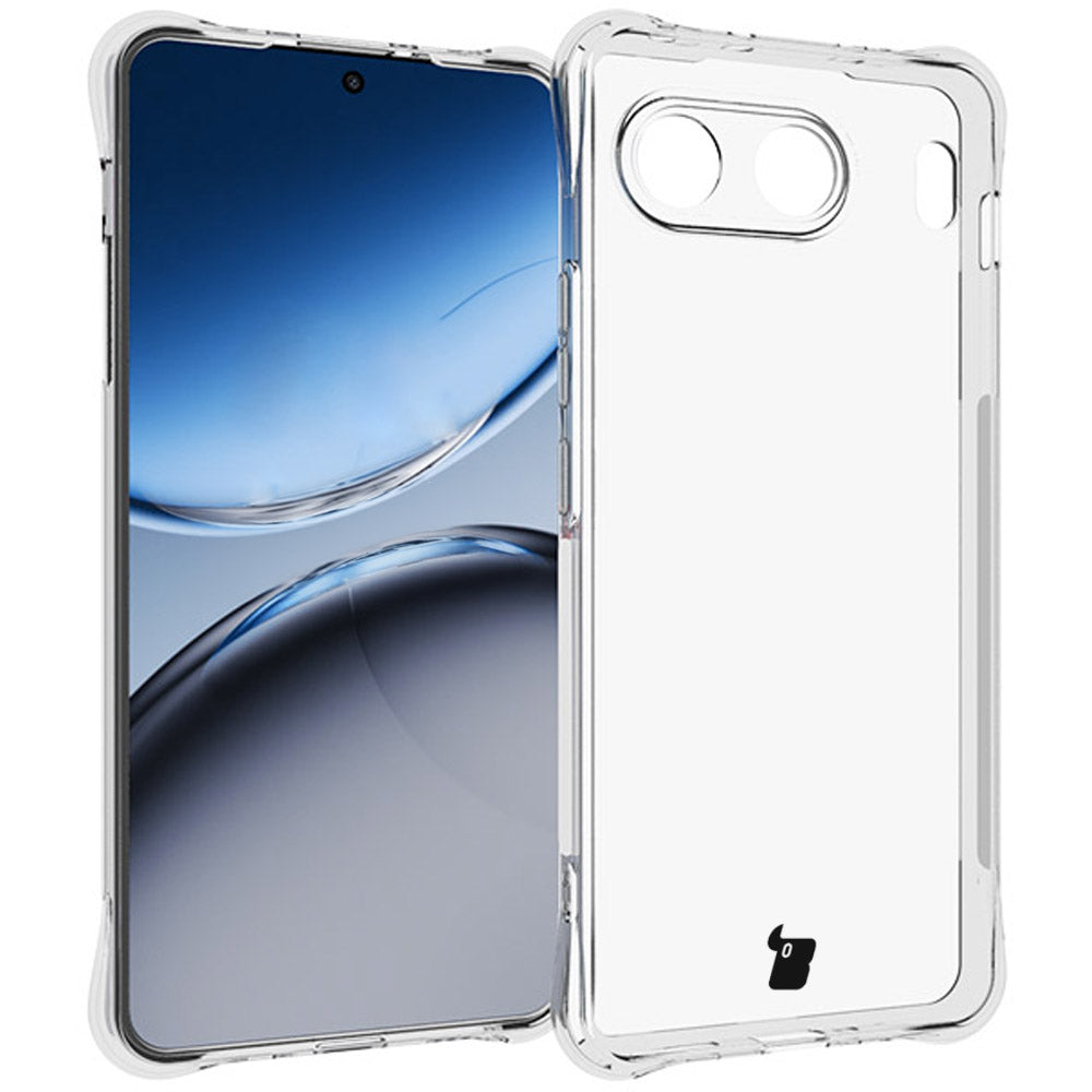 Schutzhülle + 2x gehärtetes Glas für OnePlus Nord 4, Bizon Case Clear Pack, Transparent