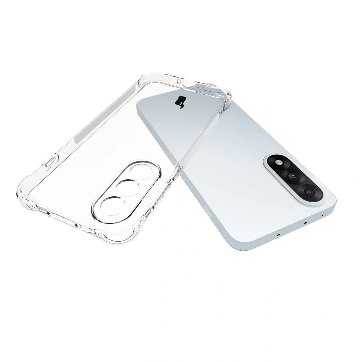 Schutzhülle + 2x gehärtetes Glas für OnePlus Nord 5, Bizon Case Clear Pack, Transparent
