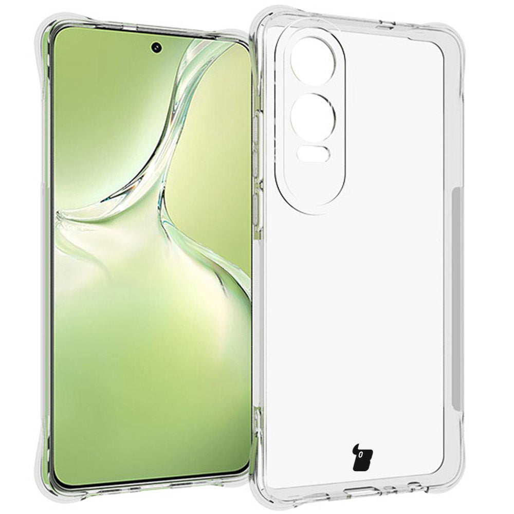 Schutzhülle + 2x gehärtetes Glas für OnePlus Nord CE4 Lite 5G, Bizon Case Clear Pack, Transparent