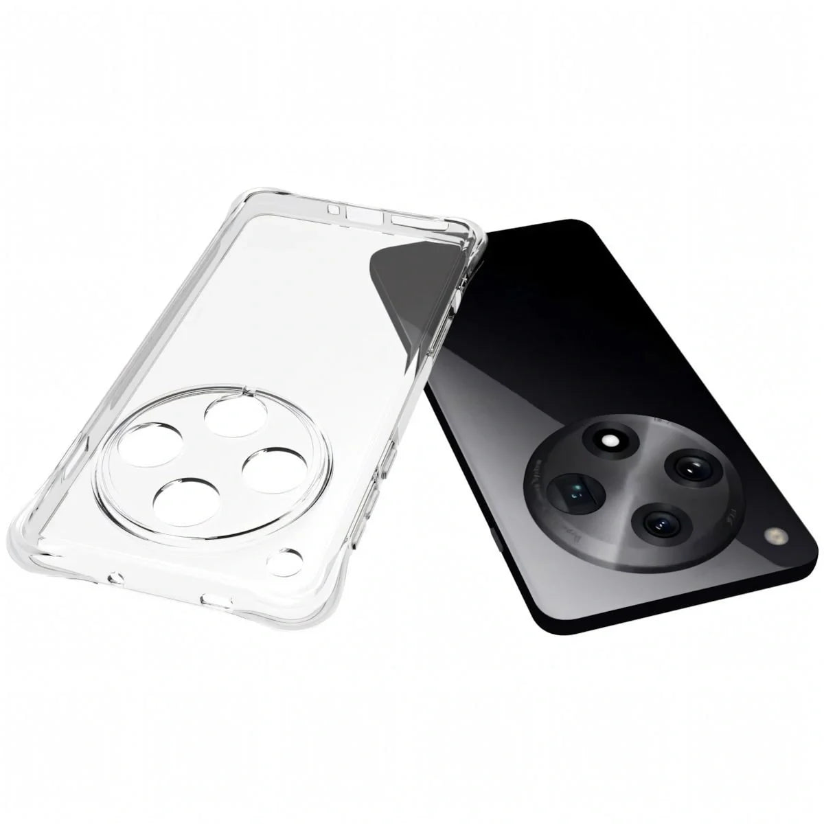 Handyhülle + 2x Folie für Oppo Find X8 Pro, Bizon Case Clear Pack, Transparent