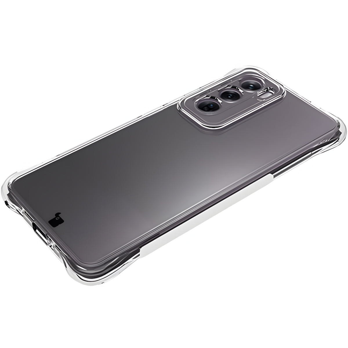 Schutzhülle + 2x Folie für Oppo Reno12, Bizon Case Clear Pack, Transparent