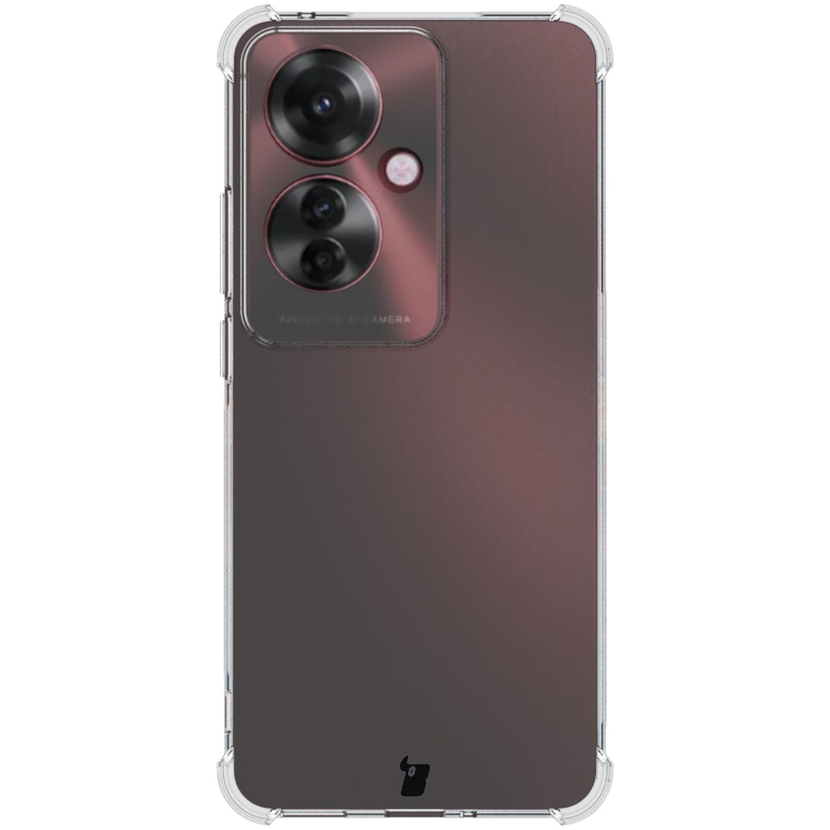 Schutzhülle + 2x Folie für Oppo Reno11 F 5G, Bizon Case Clear Pack, Transparent
