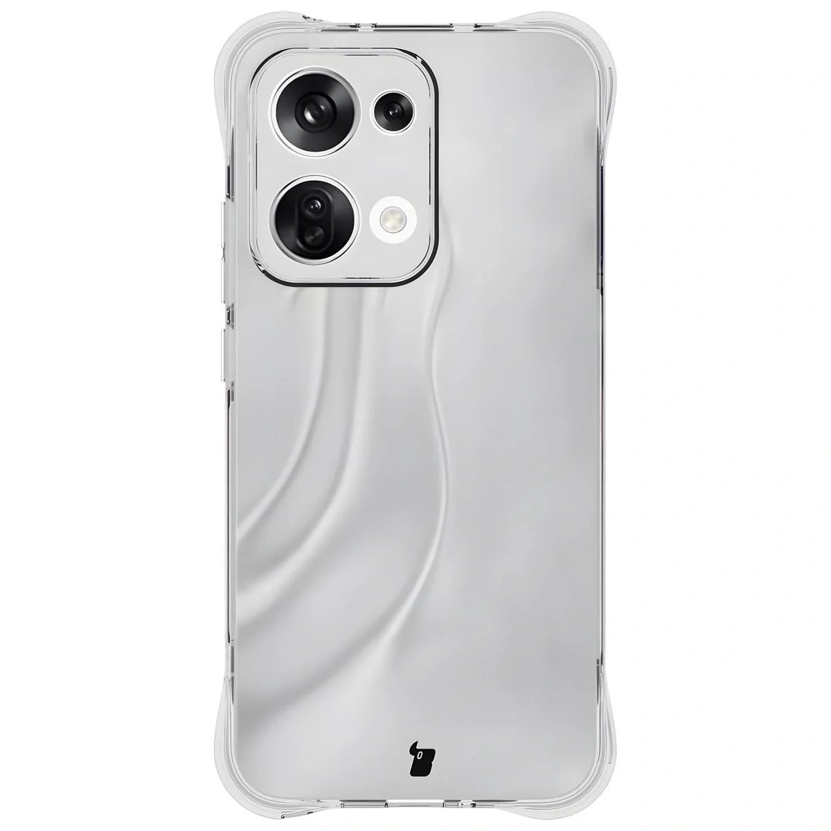 Schutzhülle + 2x gehärtetes Glas für Oppo Reno13, Bizon Case Clear Pack, Transparent