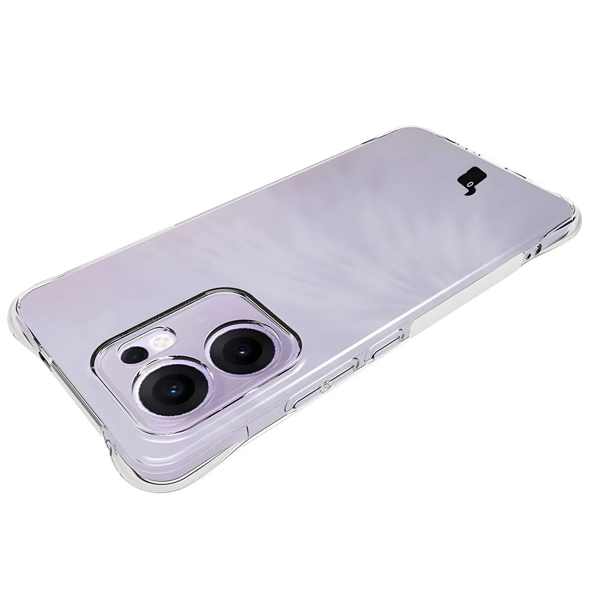 Schutzhülle + 2x gehärtetes Glas für Oppo Reno13 F, Bizon Case Clear Pack, Transparent