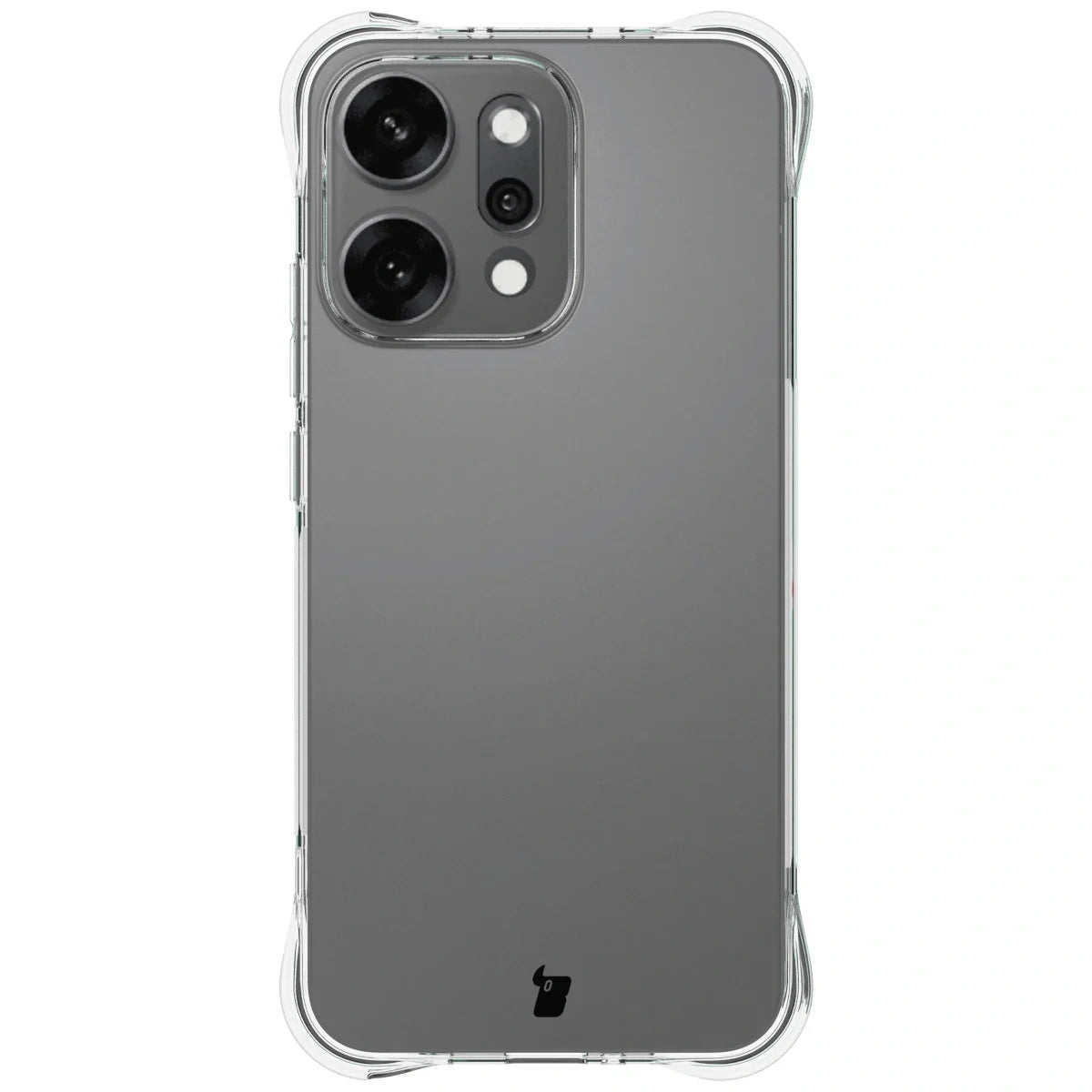 Handyhülle + 2x Folie für Oppo Reno 14, Bizon Case Clear Pack, Transparent