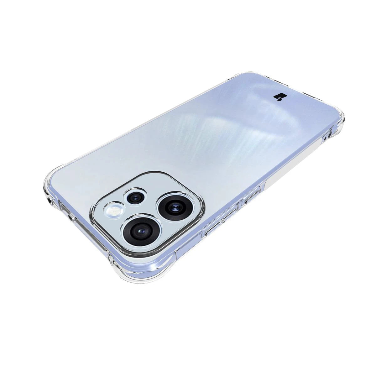 Schutzhülle + 2x gehärtetes Glas für Oppo Reno 15 F / FS, Bizon Case Clear Pack, Transparent