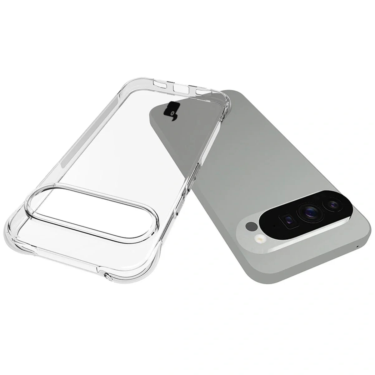 Schutzhülle + 2x gehärtetes Glas + Kameraschutz für Google Pixel 10 Pro XL, Bizon Case Clear Pack, Transparent