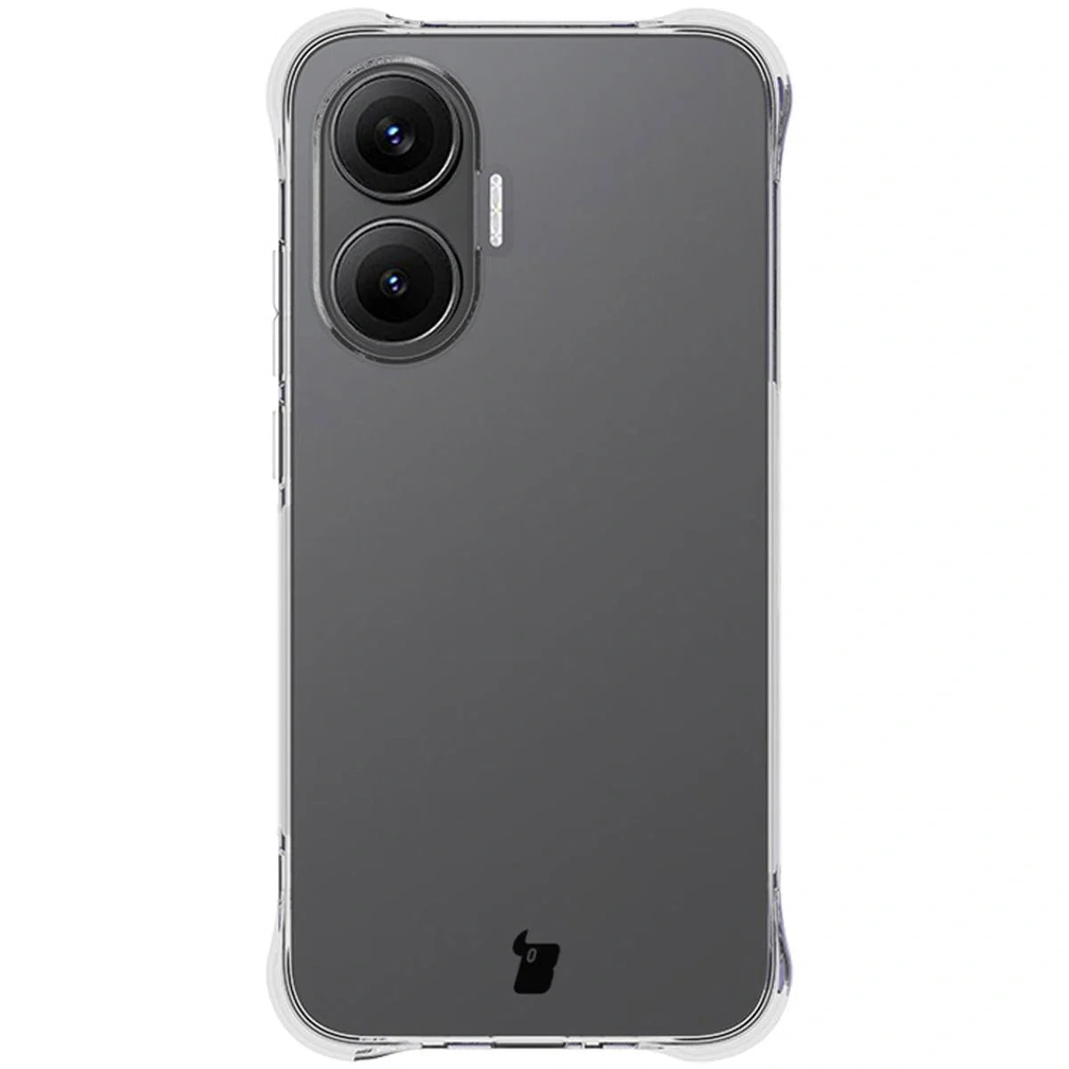Schutzhülle + 2x gehärtetes Glas für Xiaomi POCO F7, Bizon Case Clear Pack, Transparent