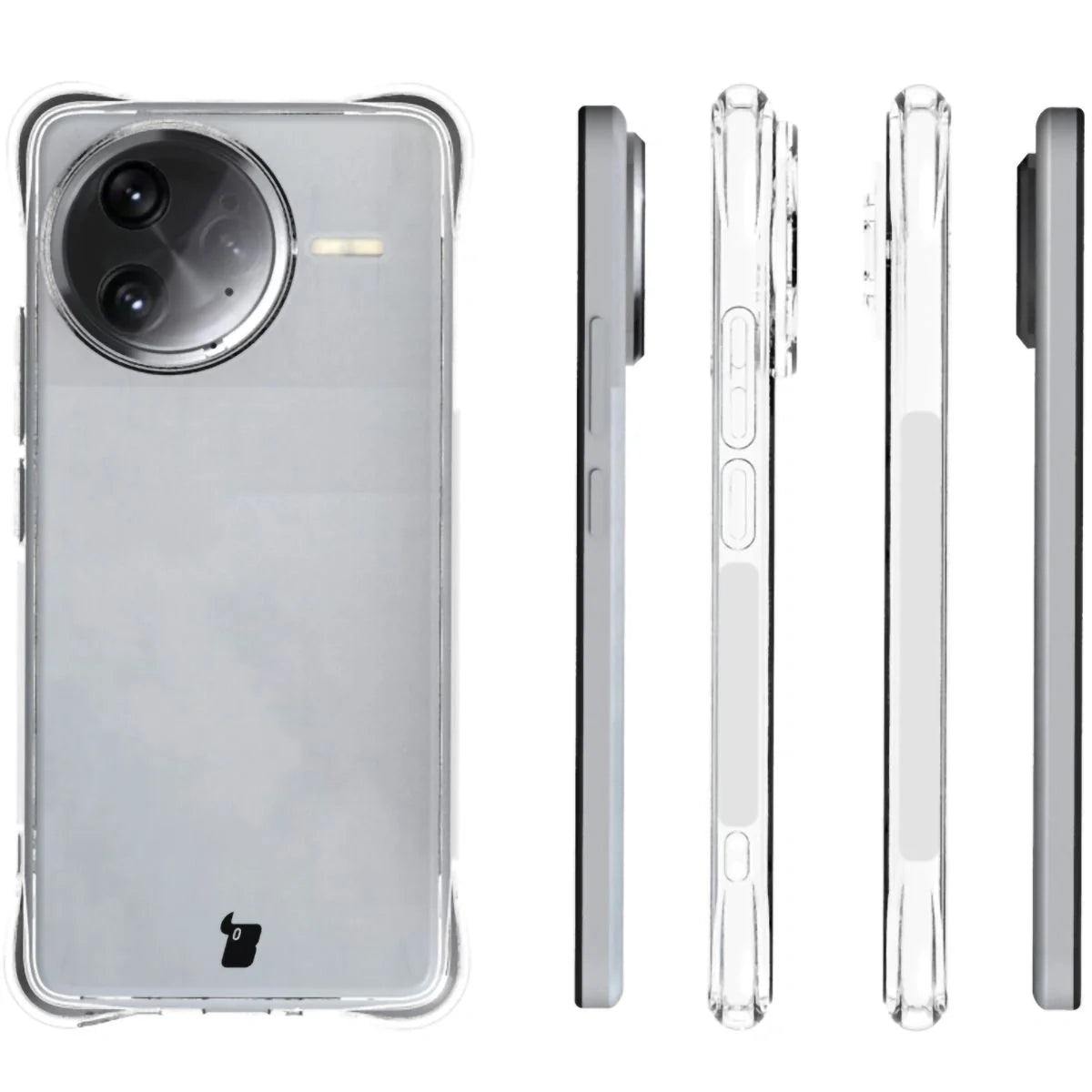 Schutzhülle + 2x gehärtetes Glas für Xiaomi Poco F7 Ultra, Bizon Case Clear Pack, Transparent