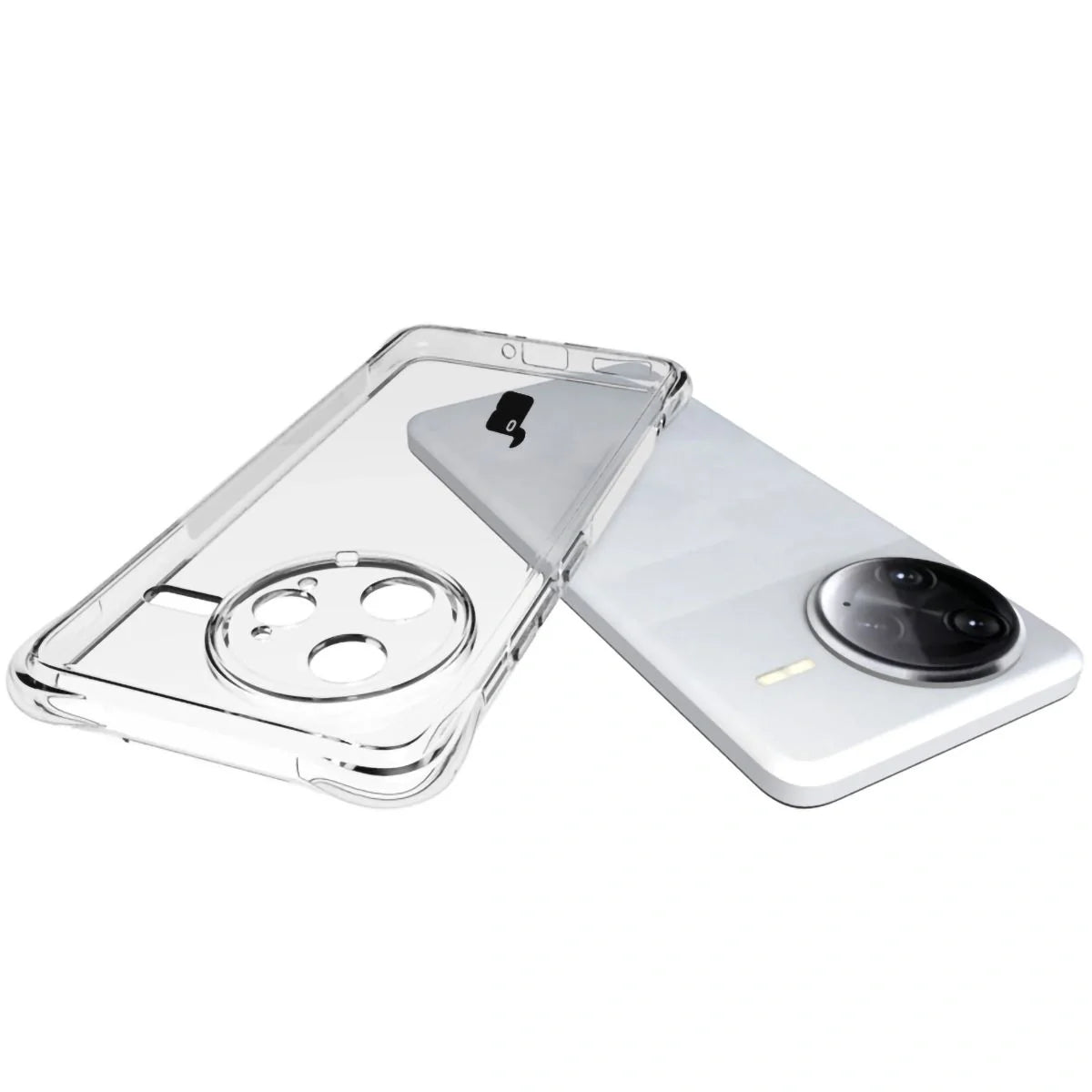 Schutzhülle + 2x gehärtetes Glas für Xiaomi Poco F7 Ultra, Bizon Case Clear Pack, Transparent