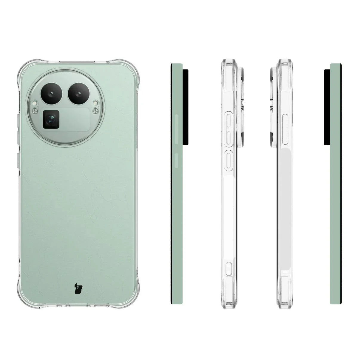 Handyhülle + 2x Folie für Realme GT 8 Pro, Bizon Case Clear Pack, Transparent
