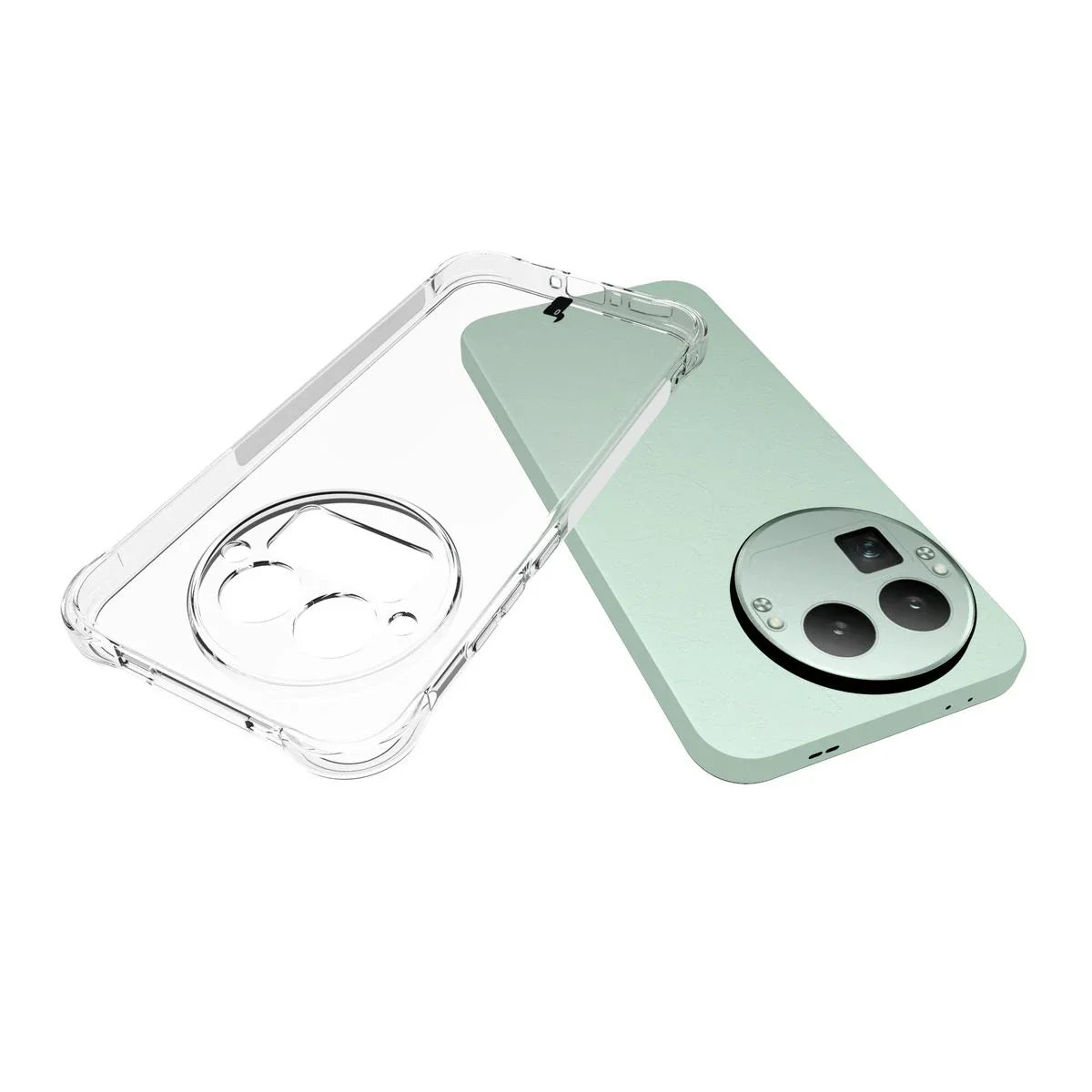 Handyhülle + 2x Folie für Realme GT 8 Pro, Bizon Case Clear Pack, Transparent