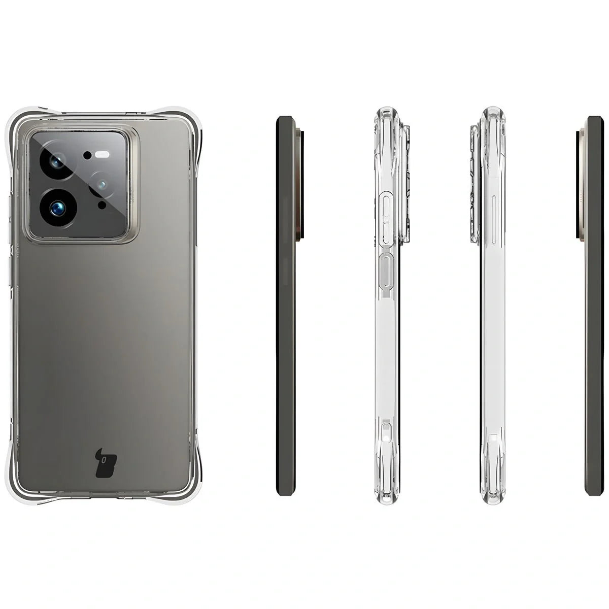Handyhülle + 2x Folie für Realme GT 7 Pro, Bizon Case Clear Pack, Transparent